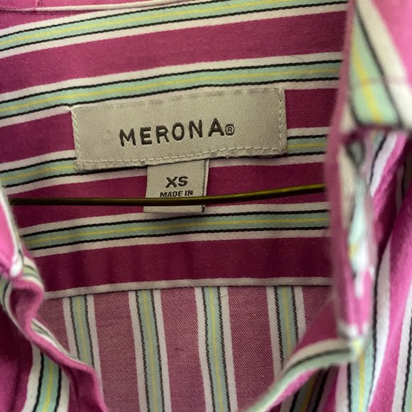 NEW MERONA STRIPED FITTTED SHIRT - Picture 2 of 3